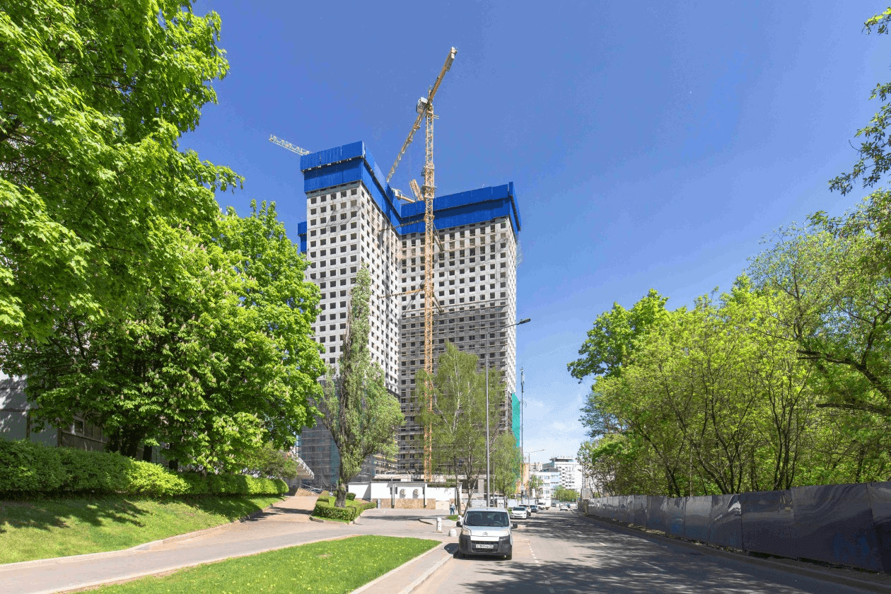 Все этажи AIST RESIDENCE возведены!