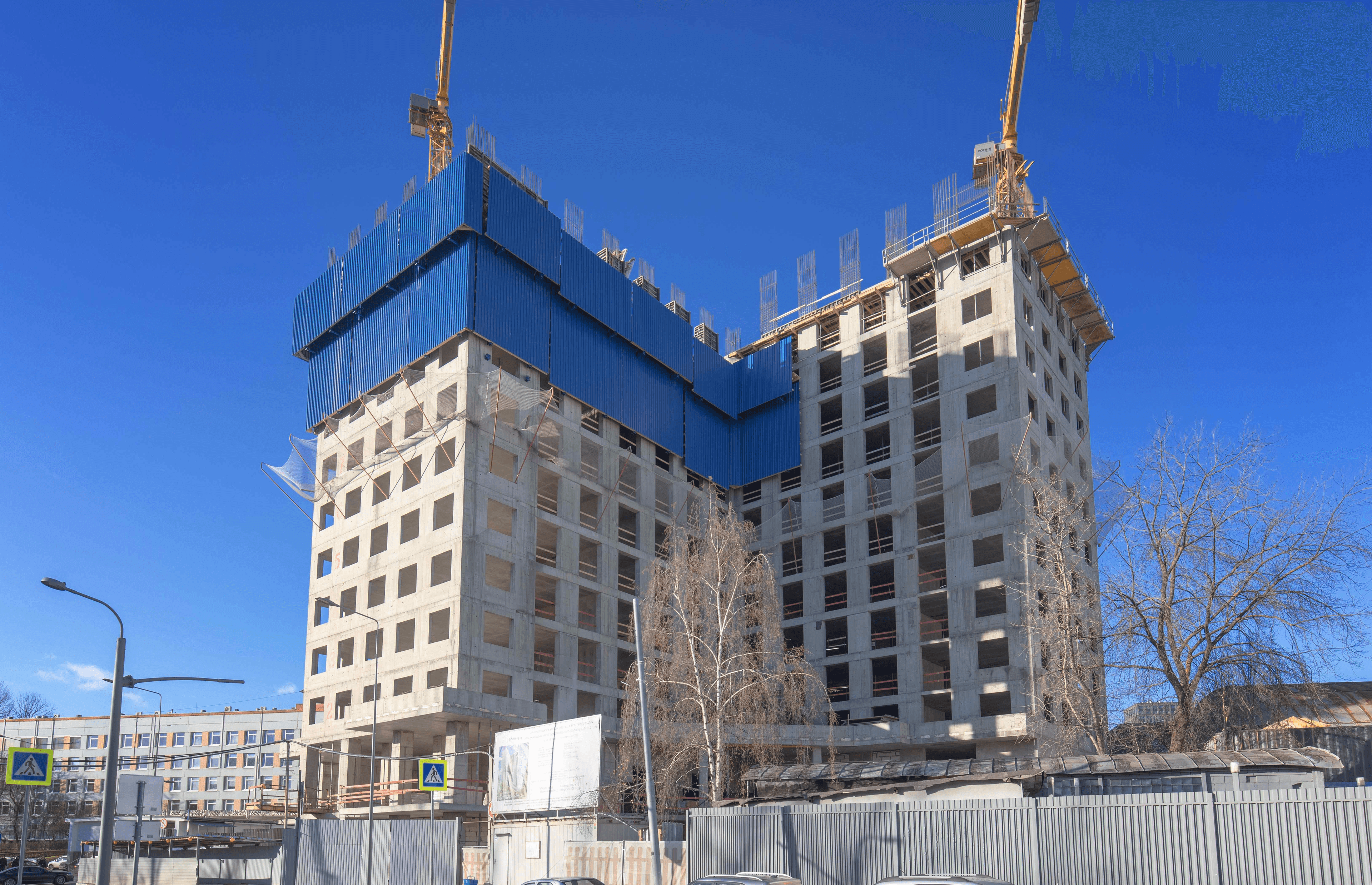 Уровень монолитных работ в AIST RESIDENCE достиг 10 этажа