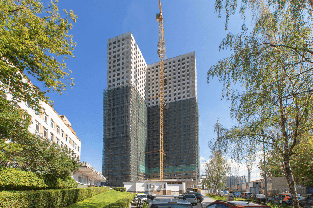 Идет активное строительство AIST RESIDENCE