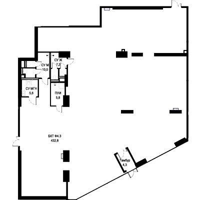 План помещения в AIST RESIDENCE